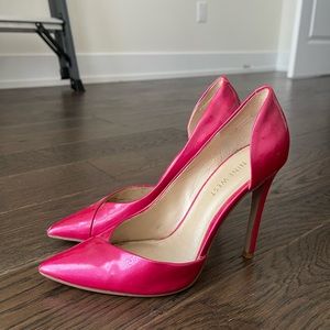 HOT PINK NINE WEST HEELS